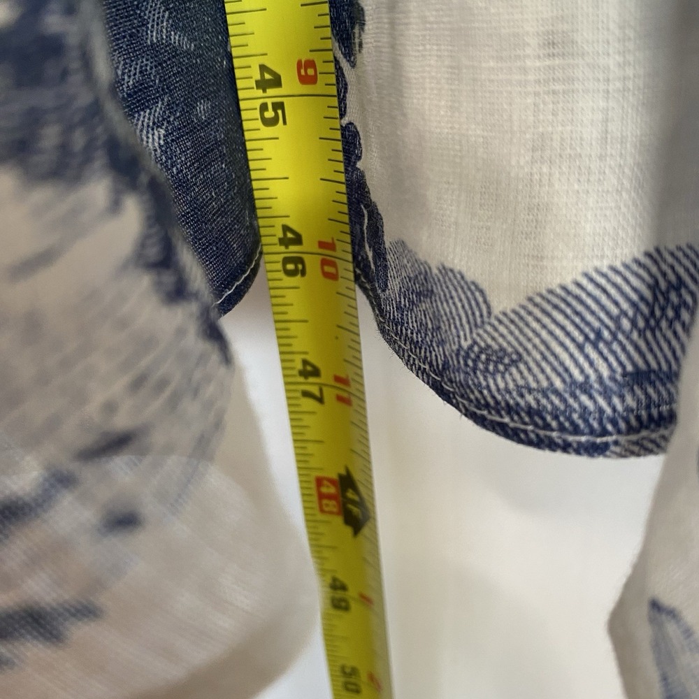 COS French Toile linen collection halterneck maxi dress white and‎ blue size 6 - Picture 9 of 13